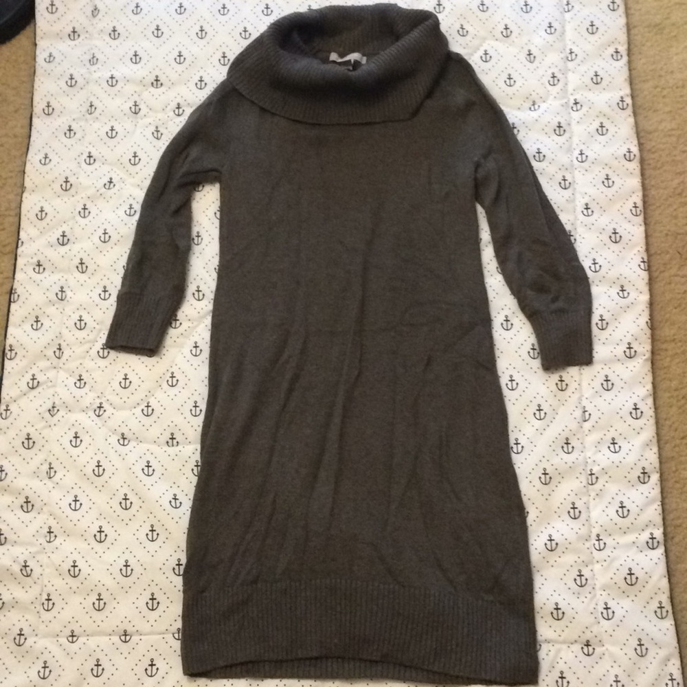 Banana Republic Cowl neck sweater dress XS brown